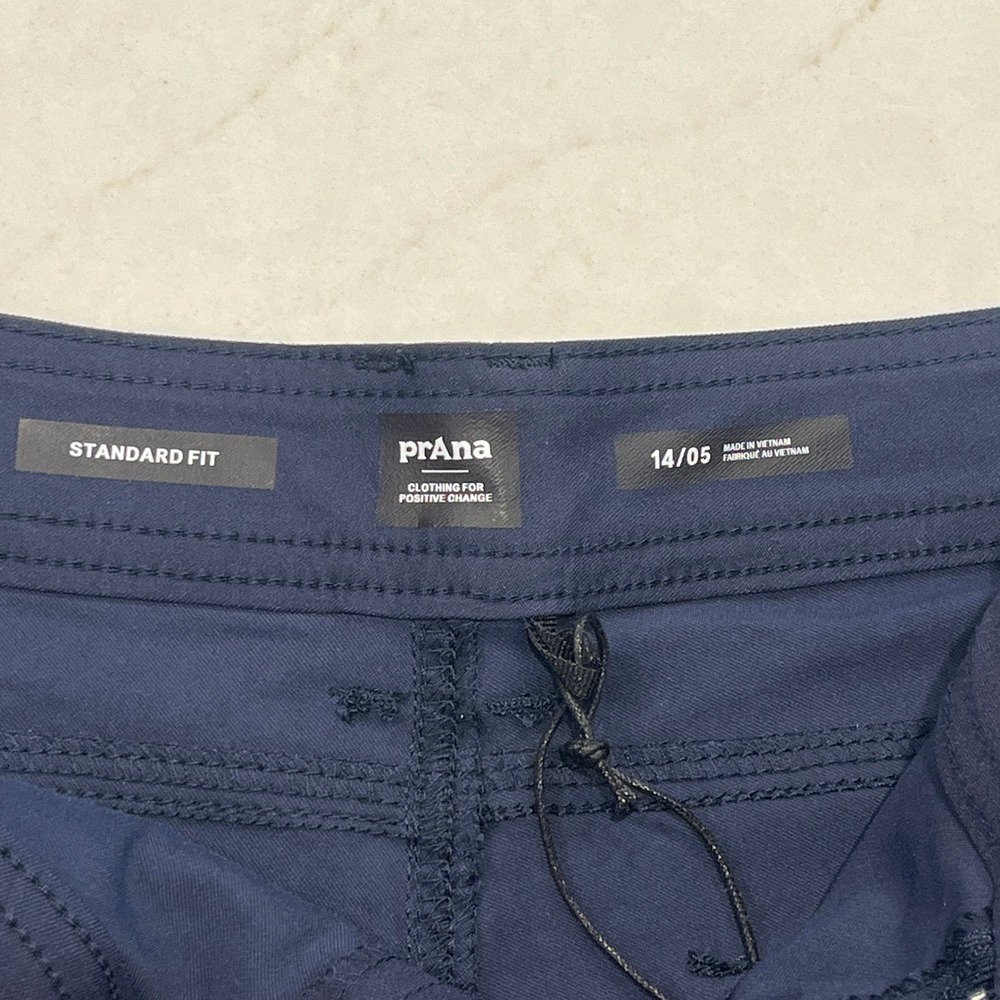 Prana NEW Womens Halle Short II Blue 14 x 5" Gorpcore Outdoor Stretch UPF Travel - Picture 9 of 11